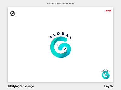 37/50 Global TV Logo g global gradient logo tv