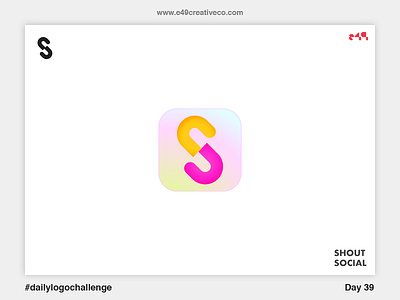 39/50 Shout Social App logo