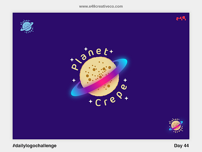 44/50 Planet Crepes Logo