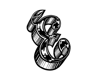 Letter E for evening doodles doodle hand handlettering logo shine wooden