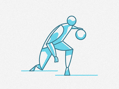 Basketball player Dribbbling abstract basketball dribbbling illustration player