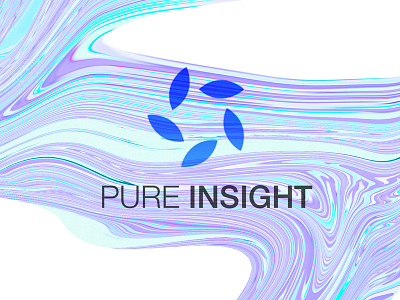 Pure Insight Logo design icon logo typography