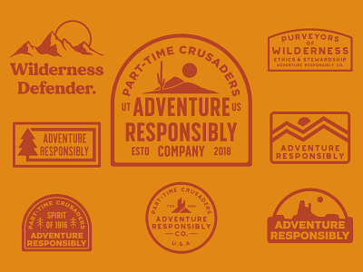 Adventure Collection adventure badge logo national park outdoor outdoor badge outdoor branding outdoors patch retro retro badge vintage wilderness