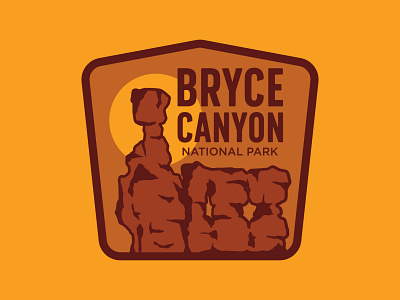 Bryce Canyon adventure badge bryce canyon logo national park outdoor badge outdoor logo outdoors patch retro utah vintage wilderness
