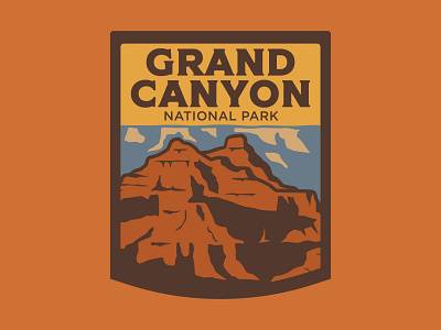 Grand Canyon... Again arizona badge colorado river design grand canyon logo national park outdoor badge outdoors patch retro retro patch vintage wilderness