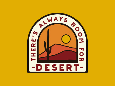 Always Room adventure badge cactus cactus illustration desert desert southwest logo national park outdoor badge outdoors patch retro retro badge vintage wilderness