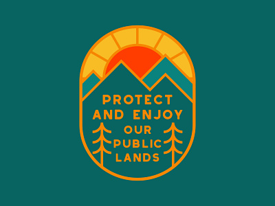 Protect and Enjoy adventure badge logo national park outdoor badge outdoors patch retro vintage wilderness