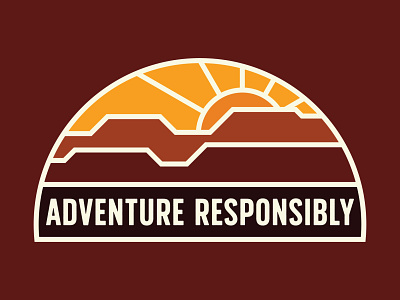 Adventure Desert adventure badge branding desert national park outdoor badge outdoors patch retro retro badge thicklines wilderness