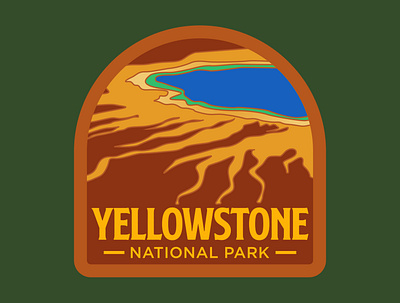 Yellowstone badge idaho logo national park outdoor badge outdoors patch retro retro badge vintage wilderness wyoming yellowstone