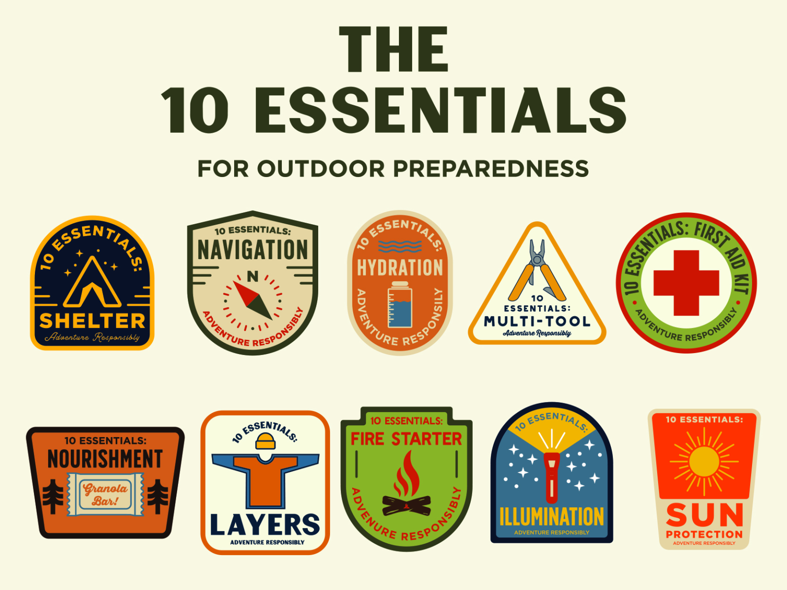 Ten Essentials by Phill Monson on Dribbble