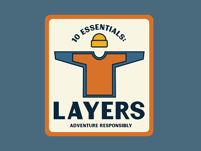 Layers adventure badge national park outdoor badge outdoors patch retro retro badge retro logo vintage wilderness