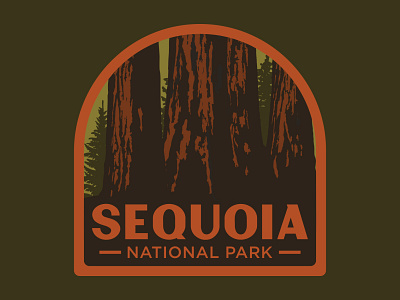 Sequoia National Park badge national park national park design outdoor badge outdoors patch retro sequoia national park vintage wilderness