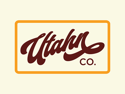 Utahn Co. badge branding logo outdoors patch retro utah utah brand utahn vintage