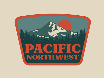 Mt. Hood badge design logo mt hood oregon outdoors pacific northwest patch pnw retro vintage wilderness