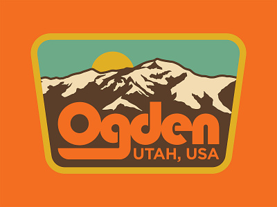 Ogden Utah badge design logo ogden ogden utah outdoors patch retro utah badge utah patch vintage
