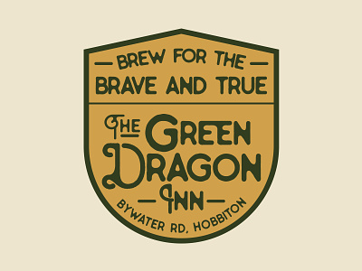 The Green Dragon green dragon hobbit pub lord of the rings lotr lotr logo the hobbit the shire