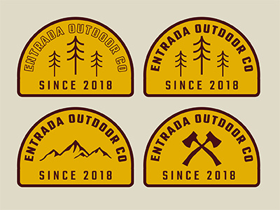 Entrada Outdoor Badges