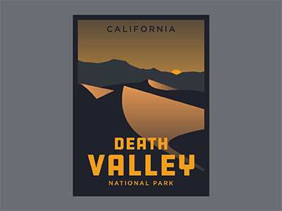 Death Valley Poster badge california death valley death valley national park national park patch retro sticker vintage