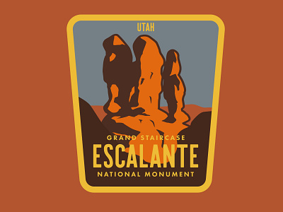Escalante - Devil's Garden adventure badge desert illustration logo national park outdoors patch retro southern utah sticker utah vintage wilderness
