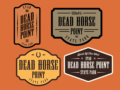 Dead Horse Point adventure badge dead horse point desert design logo outdoors patch retro southern utah sticker utah vintage wilderness