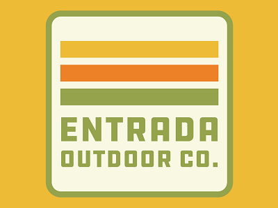 Entrada Patch adventure badge design icon logo outdoors patch retro utah vintage wilderness