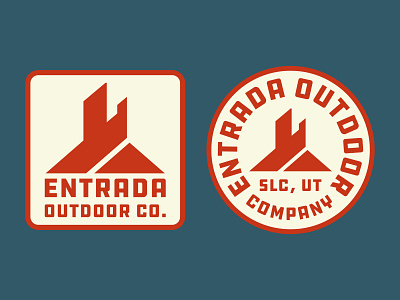 Entrada Butte adventure badge desert design icon illustration logo national park outdoors patch retro southern utah sticker utah vintage wilderness