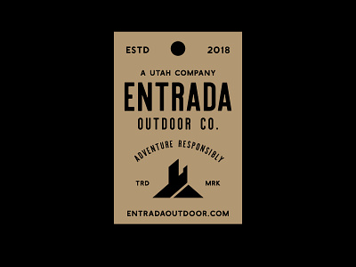 Clothing Tag apparel clothing label logo outdoor apparel outdoors patch retro tag tagging utah vintage