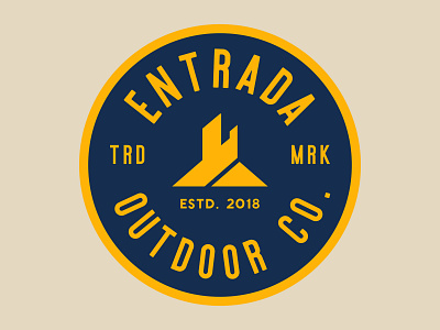 Entrada Mark adventure badge design icon logo nps outdoors patch retro utah vintage wilderness