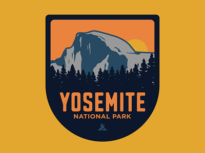 Yosemite Patch 2 adventure badge california design icon illustration logo mountains national park nps outdoor badge outdoors patch retro sticker vector vintage wilderness