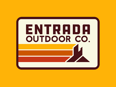 Entrada Retro adventure badge branding design icon illustration logo outdoor badge outdoors patch retro southern utah sticker utah vector vintage wilderness
