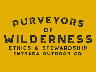 Purveyors adventure branding design logo national park nps outdoors retro simple type design typeface typographic typography utah vintage wilderness