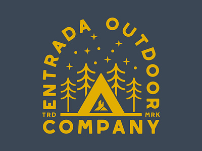 Entrada Co adventure badge branding camp design icon illustration logo mountains national park outdoor badge outdoors patch retro southern utah sticker utah vector vintage wilderness