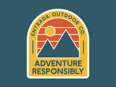 Adventure Mountain Badge adventure badge logo mountains national park outdoor badge outdoors outside patch retro retro logo retro patch vintage wilderness