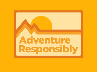 Retro Mountains adventure badge design logo national park outdoor outdoor badge outdoors patch retro retro badge thick lines vintage wilderness