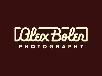 Alex Bolen Script alex cursive hand lettering logo photography script type vintage