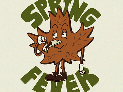 Spring Fever fever hand leaf letter maple nose sick spile spring