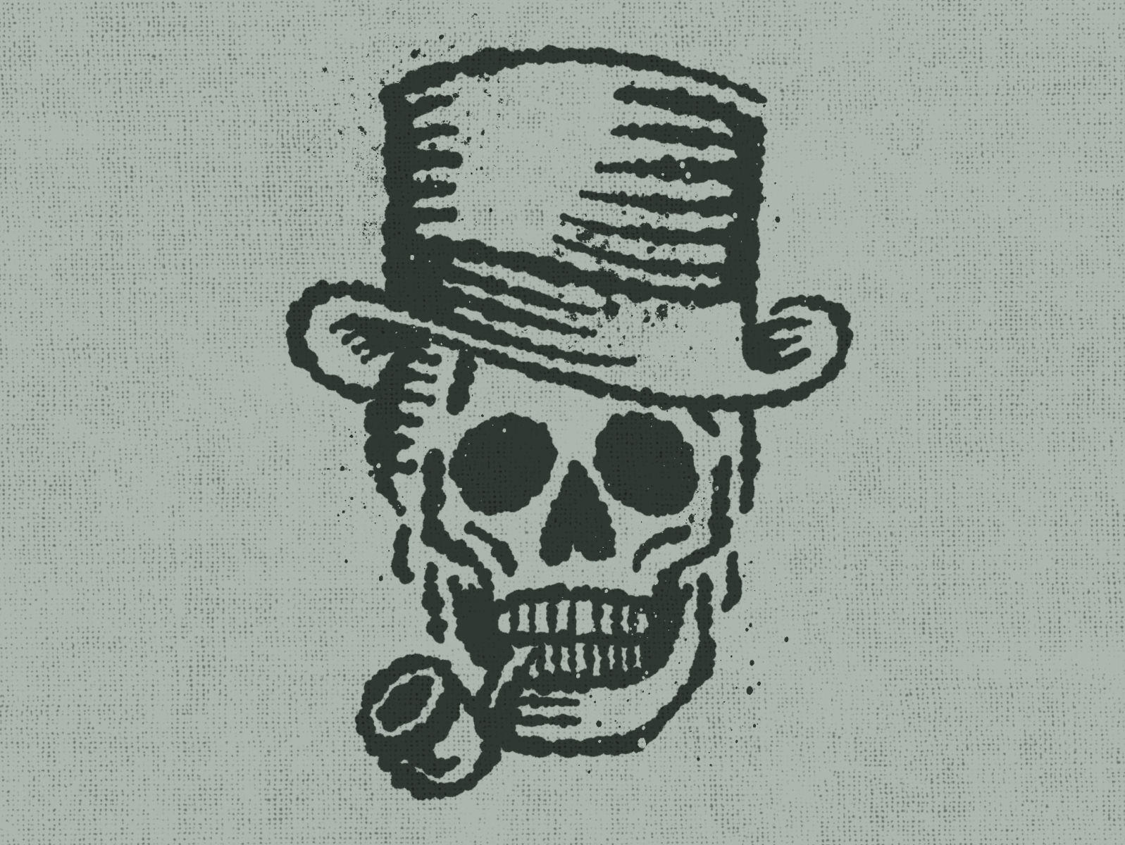 skull in tophat