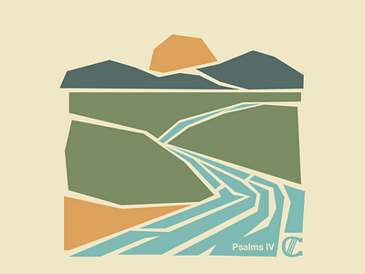 Psalms IV Album Cover album landscape mountain psalms river