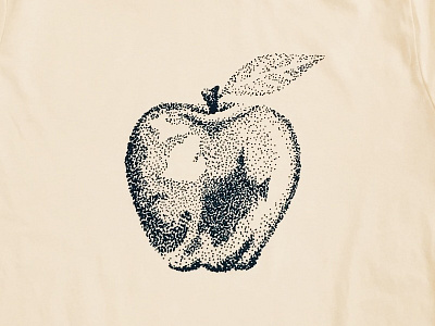 Eat Michigan apples apples eat fruit leave michigan navy point pointillism print screen summer tshirt