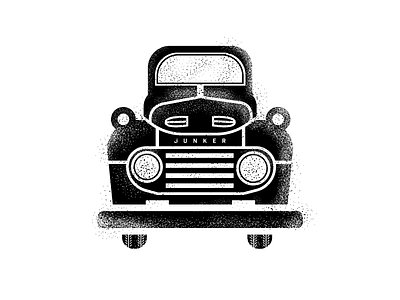 Junker black car ford grain grill junker retro rust texture tire truck vintage