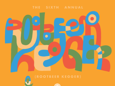 Rootbeer Kegger Poster Pt. 2 hand holland kegger lettering michigan rootbeer script type