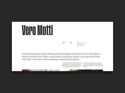 Personal Website - Project Page grid design grid layout minimal personal brand personal website project page typography ui web web design