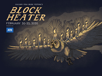 Block Heater Music Festival 2020 digital illustration illustraion music festival poster poster art