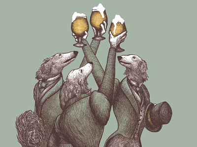 Five Years Of Dandy brewery design illustration poster poster art poster design screenprint