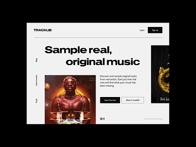 Website concept music sound ui ux website