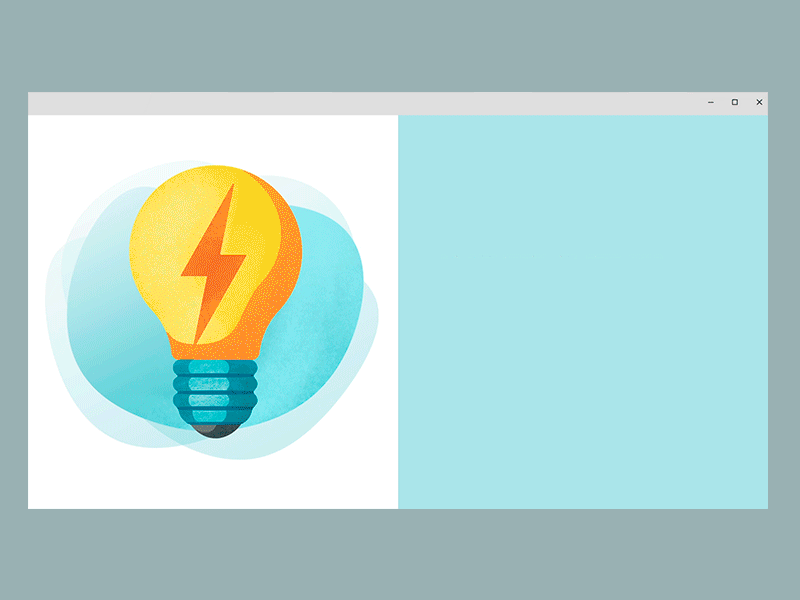 Electric power animation illustration web