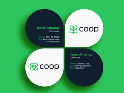 Coop design identity logo logotype stationery