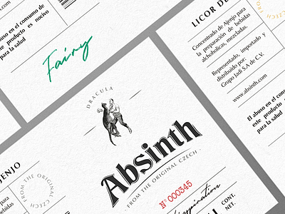 Absinth brand branding design graphic icon identity logo rebranding stationery