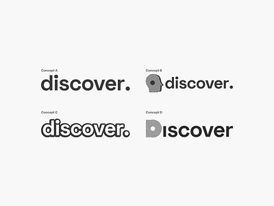Logo Concepts for Discover branding design icon illustration logo minimal ui ux web wireframe