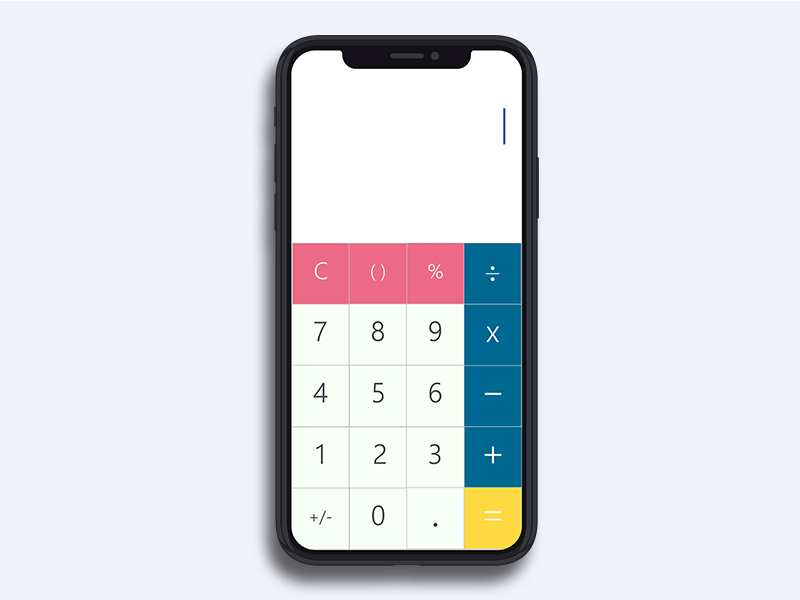 Calculator UI android animation app calculator debut design interaction design ios iphone mobile app popular recent ui uidesign ux ux design